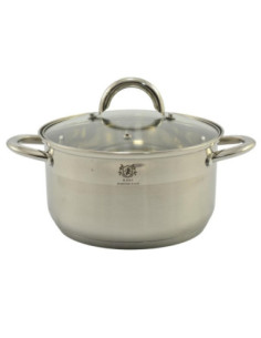 Garnek Solid 22cm 4L nierdzewny z pokrywką 2