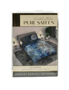 Pościel 160x200cm Satyna Pure sateen 001  2 x 70x80cm 2