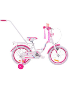 Rower 16" Lilly biało-różowy 22-16L102 2