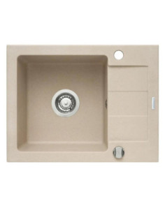 Zlew Pyramis Sparta 59x44 1B1D 70073601 beż piaskowy +bateria Bell Bello 2