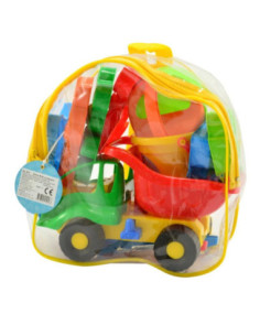 Zestaw Nr301 Mrówka samochów/łopatka/grabki/foremki w plecaku mix 2