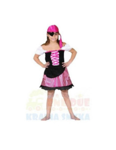 STRÓJ KARNAWAŁOWY UPIORNA PIRATKA 128cm 2