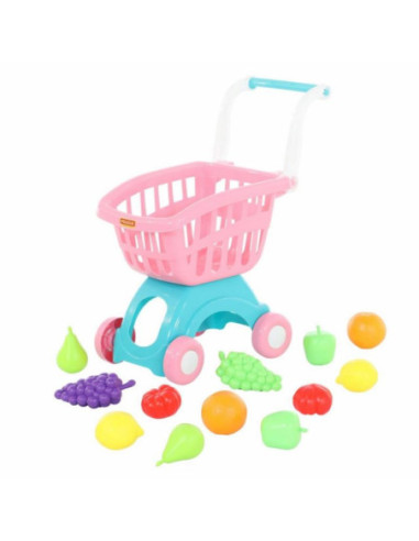 Wózek supermarket z akcesoriami 12 elementów Wader POLESIE 71392