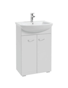 Szafka stojąca z umywalką Defra PIK D55 ktv zestaw biały 2