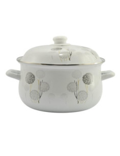 Garnek emalia dmuchańce 5L 24cm z pokrywką 2