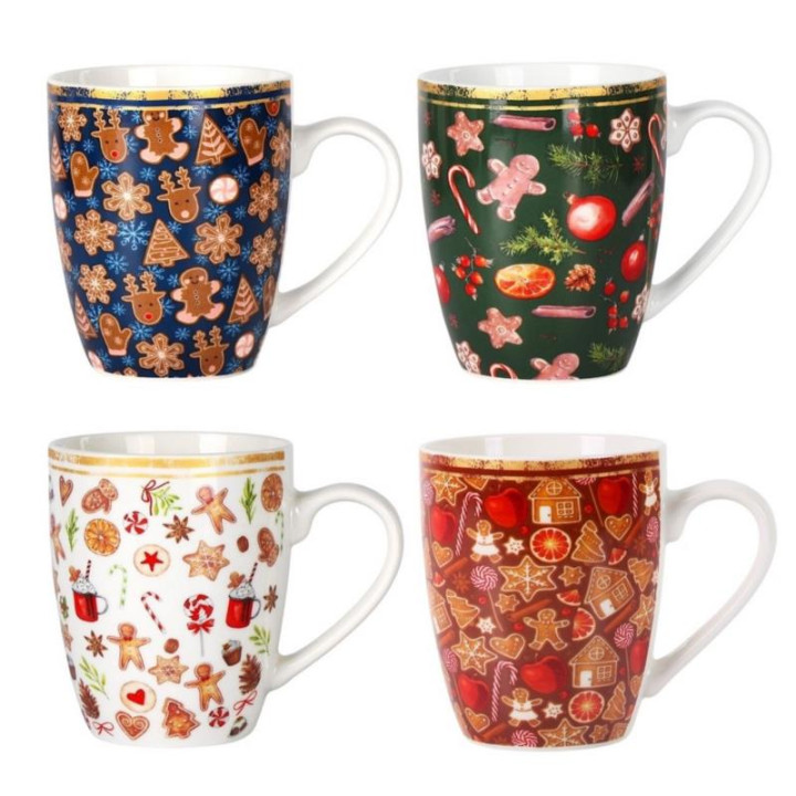 Kubek ceramiczny 360ml Noel świąteczny mix