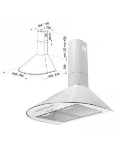 Okap Maan Mix3 50 biały 2