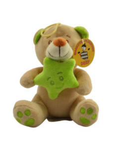 Maskotka Miś pluszowy z gwiazdką grzechotką 15cm 2