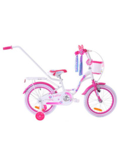 Rower 16" Lilly różowo-biały 22-16L101 2