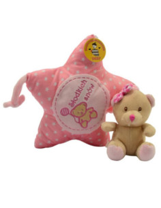 Pozytywka Gwiazdka róż/niebieski z Misiem 03247 2