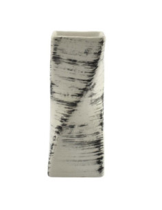 Wazon ceramiczny skrętny biało-czarny 18,5x7cm W16 2