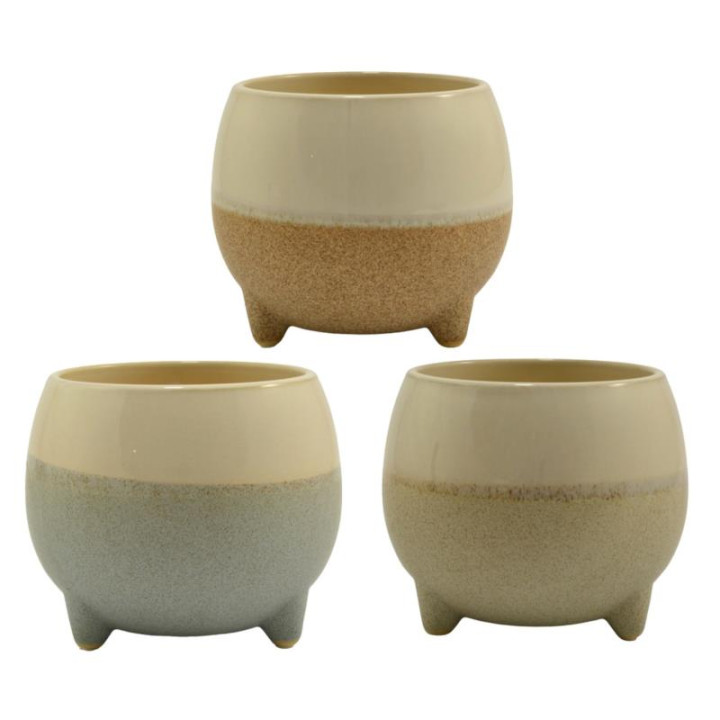 Doniczka-osłonka ceramiczna 17x15cm ASC23216 mix