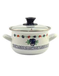 Garnek emalia 16cm 2L Pyza Kalina 2