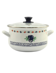 Garnek emalia 22cm 5L Pyza Kalina 2