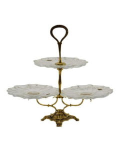 Patera kryształ +mosiądz 38x40cm BPL/PAT 2