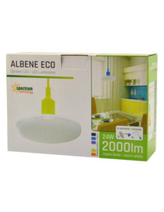 Lampa wisząca Albene 20cm LED 24W ciepła 2000lm czarna 2