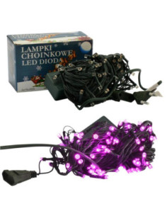Lampki choinkowe 100 LED fioletowe 2