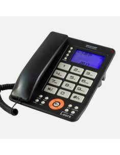 Telefon stacjonarny Laura MT-816 czarny 2