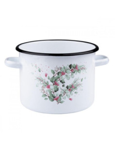 Garnek emalia 20cm 4,5L Eukaliptus 2