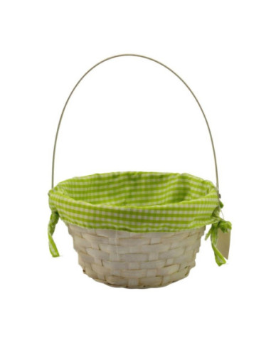 Koszyk wielkanocny wiklinowy z serwetką 10x20cm mix