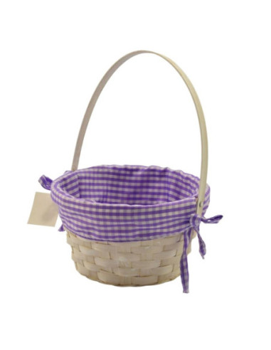 Koszyk wielkanocny wiklinowy z serwetką 10x20cm mix