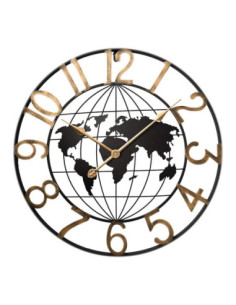 Zegar ścienny 60cm czarno-złoty E04.4530 2