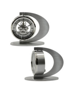 Zegar kominkowy srebrny 14x16x6cm PC-281 2