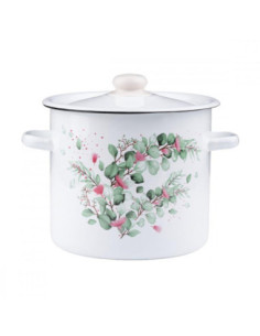 Garnek emalia 22cm 7L Eukaliptus z/p 2