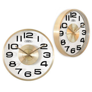 Zegar ścienny 29,5cm złoty E04P.4435.80