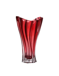 Wazon kryształ Bohemia Plantica Red 32cm 2