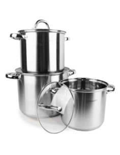 Garnki  6 elementów nierdzewne Maestro MR-2023 3,5/4,5/8L 2