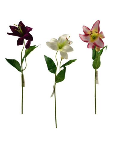 Kwiat sztuczny Lilia 65cm mix