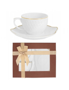 Filiżanki ze spodkami 2 sztuki 190ml Oro Bianco BO-2691 2