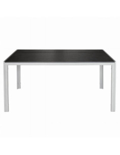 Stół aluminium czarny 150x90cm 357921 2