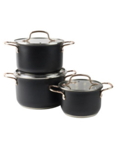 Garnki  6 elementów nierdzewne Hausmann Elite 2