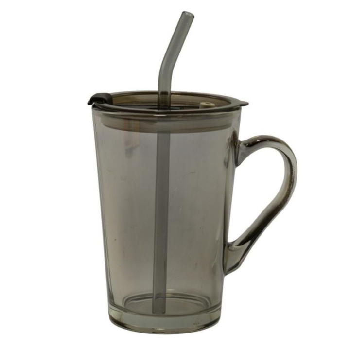 Kubek słoik szklany 450ml mix BRAK SŁOMKI