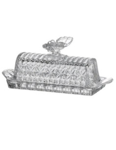 Maselniczka kryształ Bohemia Motyl 20,5cm 2