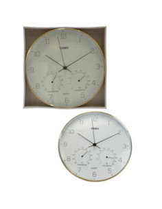 Zegar ścienny 31cm złoty Timo B301 2