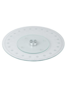 Patera 30cm szklana obrotowa 2669 2