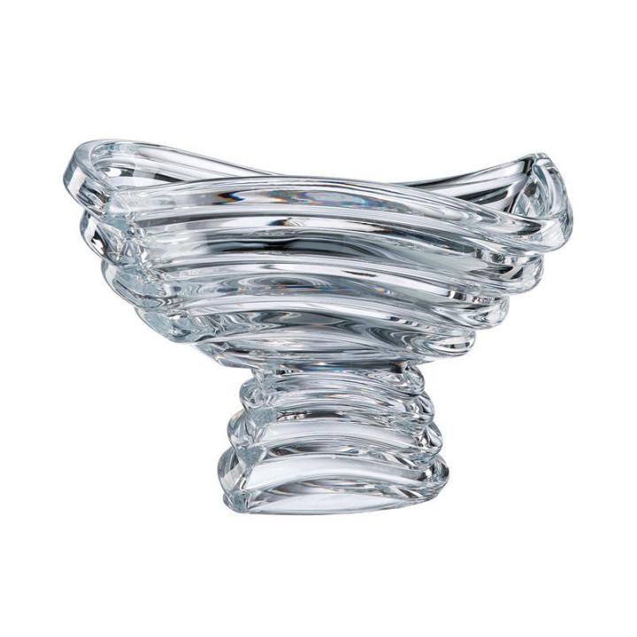 Salaterka kryształ Bohemia Wave 30,5cm na nodze