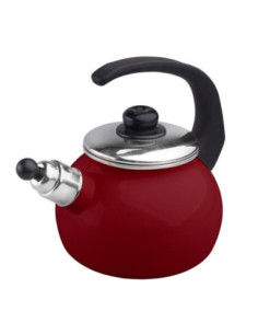 Czajnik emalia 2,2L Silesia czerwony 2