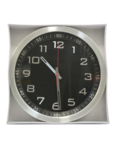 Zegar ścienny 35cm KO-9157 srebrny 2