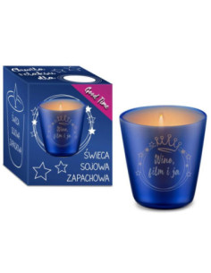 Świeca zapachowa w szkle toksańska winnica "Wino, film i ja" 2
