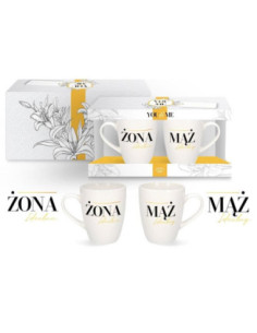 Kubki 2 sztuki 300ml ceramiczne Idealny Mąż / Idealna Żona 2