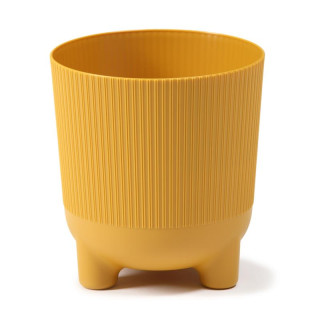 Doniczka Aria Jumper 18cm h:19,5cm musztardowa 218-15