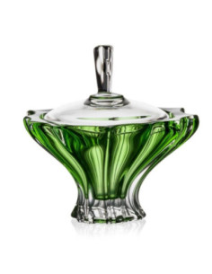 Bomboniera kryształ Bohemia Plantica Green 15cm 2