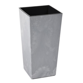 Doniczka Finezja 14cm h:26cm szary beton 531