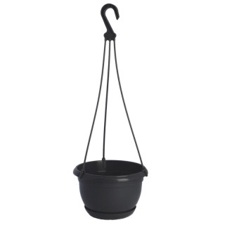 Doniczka wisząca Malta 19cm h:12,5cm antracyt 2401