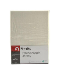 Prześcieradło Jersey 200x220cm biały 2