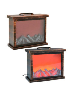 Kominek tworzywo sztuczne LED 30x13x25cm 2